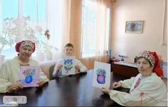 Час творчества «Весенний букет»